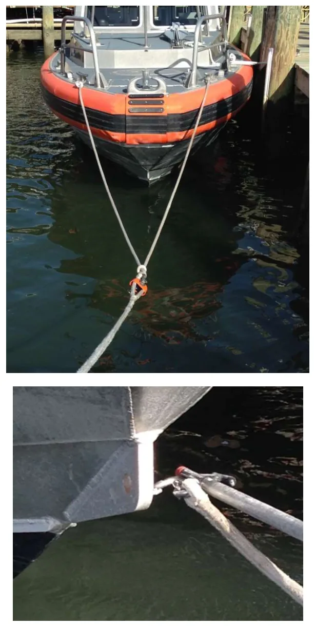 Figure 3-13 — Bridle and Trailer Eyebolt Tow Rig Connection